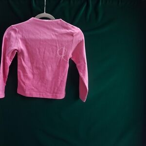 New Jacadi Pink Kids Long Sleeve Shirt size 8